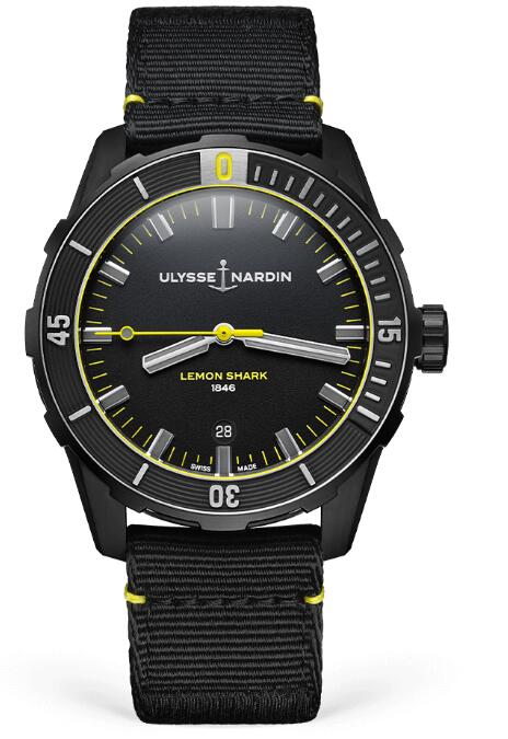 Ulysse Nardin Diver Lemon Shark 42mm Replica Watch Price 8163-175LE/92-LEMONSHARK